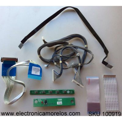 KIT DE CABLES PARA TV LG / EBR7539 / EAX64522501 / EBR74891801 / EAS62108504 / MODELO 32LT560E-UA.AUSWLJR